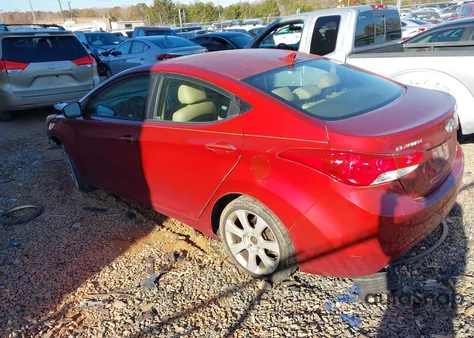 2011 Hyundai Elantra Limited (Ulsan Plant) из США, поврежденный, VIN KMHDH4AE1BU158589